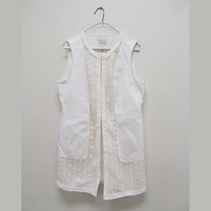 Chico's Novelty Mixed Vest Jacket NEW Size Medium